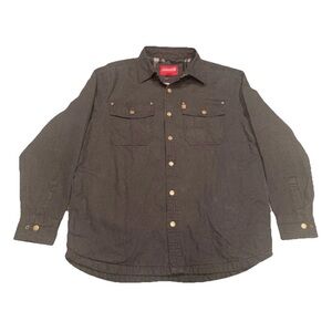 Coleman Men’s Medium Charcoal Fleece Lined Full Snap Jacket NWOT